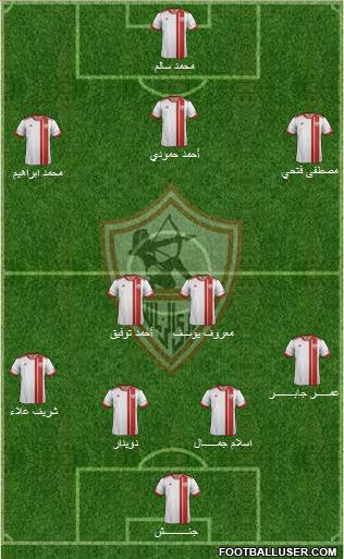 Zamalek Sporting Club Formation 2015