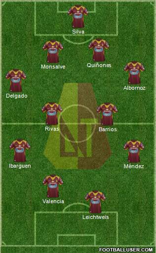 CC Deportes Tolima Formation 2015