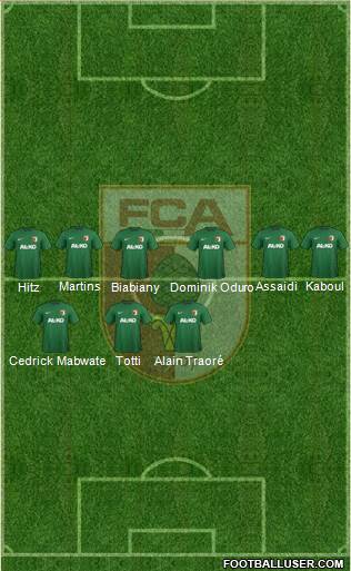 FC Augsburg Formation 2015