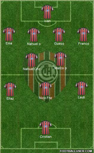 Chacarita Juniors Formation 2015