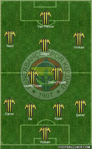 Fenerbahçe SK Formation 2015
