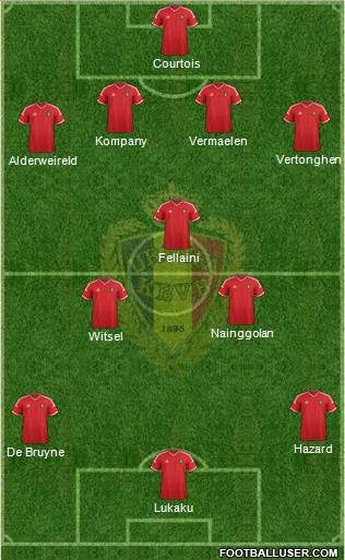 Belgium Formation 2015