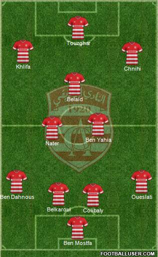 Club Africain Tunis Formation 2015