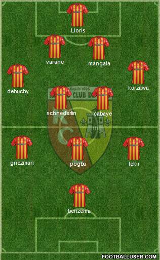 Racing Club de Lens Formation 2015
