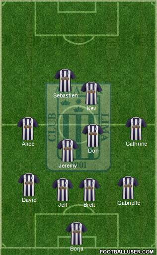 C Alianza Lima Formation 2015