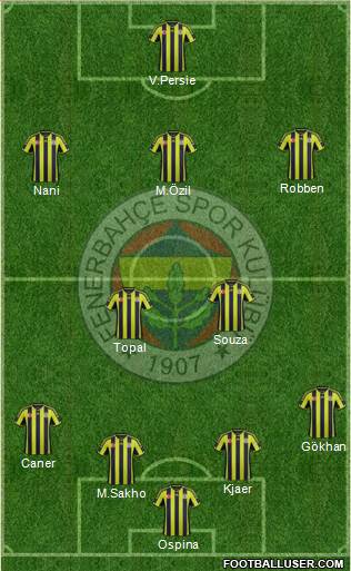 Fenerbahçe SK Formation 2015
