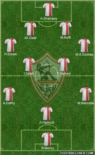 Zamalek Sporting Club Formation 2015