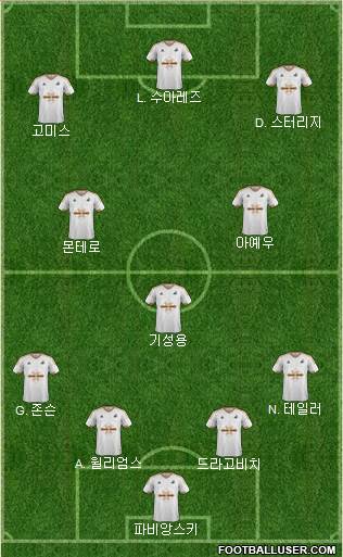 Swansea City Formation 2015
