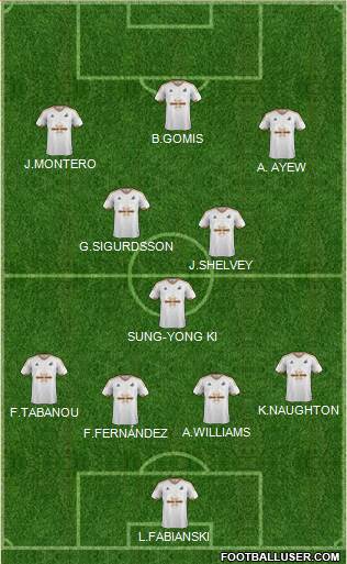 Swansea City Formation 2015