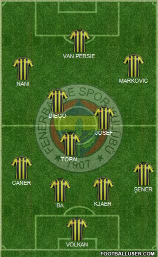 Fenerbahçe SK Formation 2015