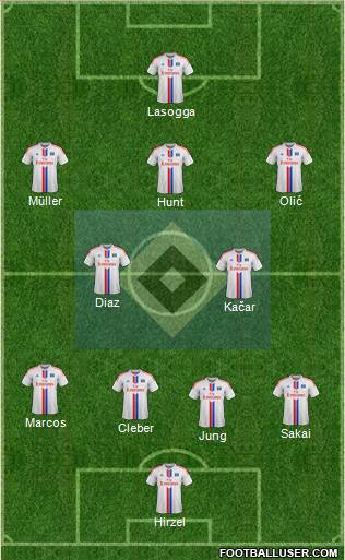 Hamburger SV Formation 2015
