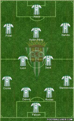 Córdoba C.F., S.A.D. Formation 2015
