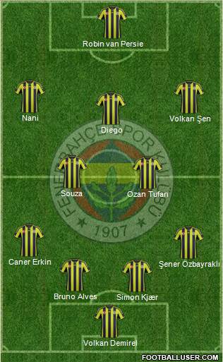 Fenerbahçe SK Formation 2015