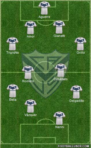 Vélez Sarsfield Formation 2015