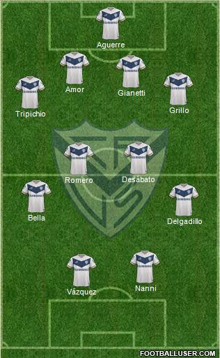 Vélez Sarsfield Formation 2015