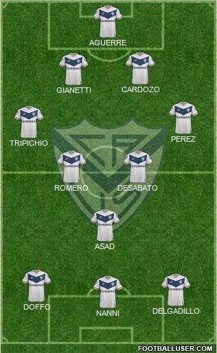 Vélez Sarsfield Formation 2015