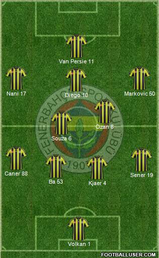 Fenerbahçe SK Formation 2015