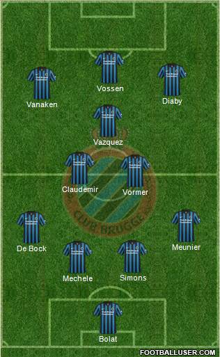 Club Brugge KV Formation 2015