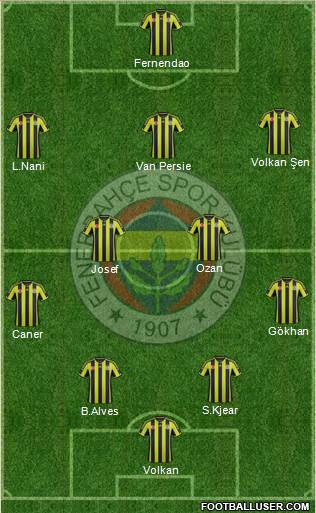Fenerbahçe SK Formation 2015
