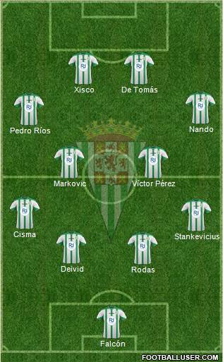 Córdoba C.F., S.A.D. Formation 2015