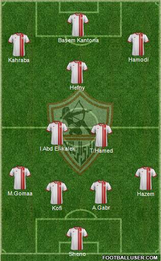 Zamalek Sporting Club Formation 2015