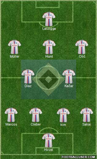 Hamburger SV Formation 2015