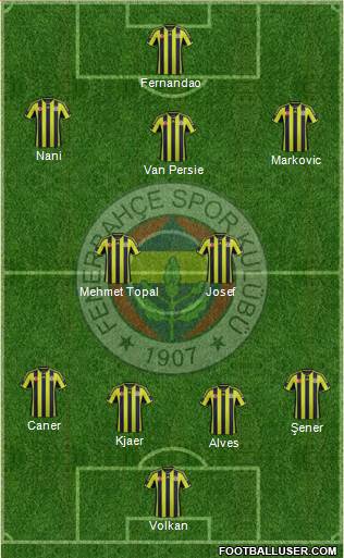 Fenerbahçe SK Formation 2015