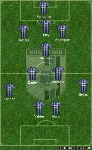 Club de Fútbol Gallos Blancos Formation 2015
