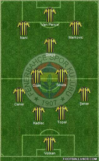 Fenerbahçe SK Formation 2015