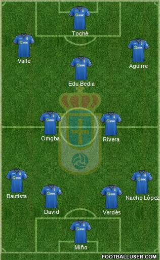 Real Oviedo S.A.D. Formation 2015