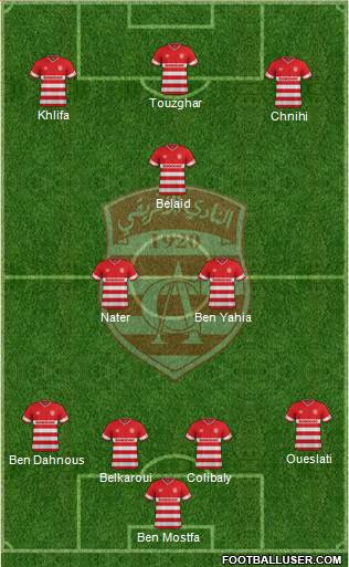 Club Africain Tunis Formation 2015