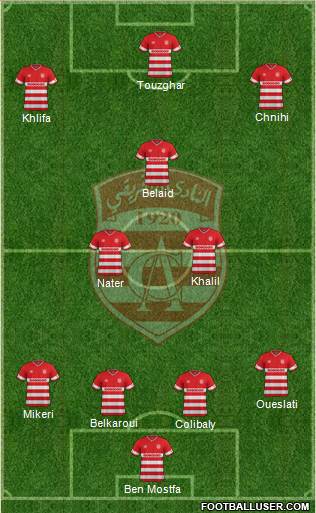 Club Africain Tunis Formation 2015