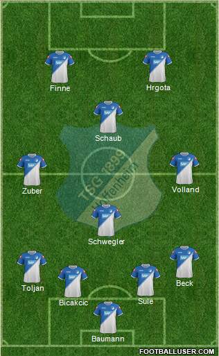 TSG 1899 Hoffenheim Formation 2015