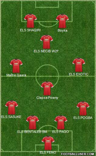 Manchester United Formation 2015