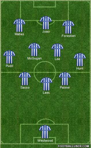 Sheffield Wednesday Formation 2015