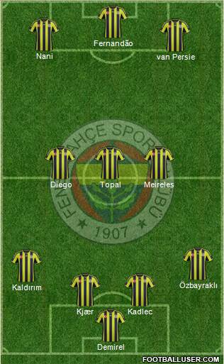Fenerbahçe SK Formation 2015