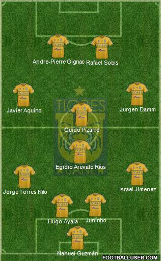 Club Universitario de Nuevo León Formation 2015