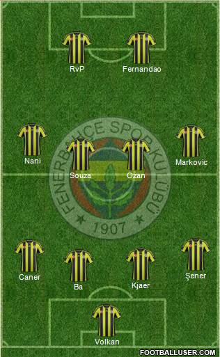 Fenerbahçe SK Formation 2015