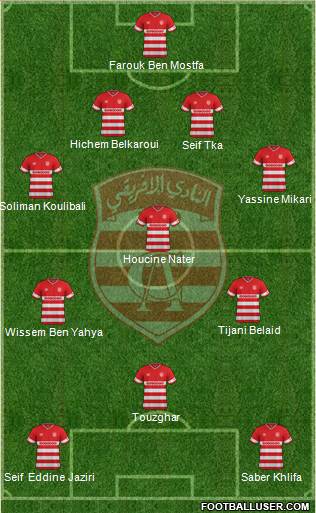 Club Africain Tunis Formation 2015