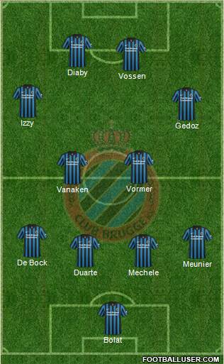 Club Brugge KV Formation 2015