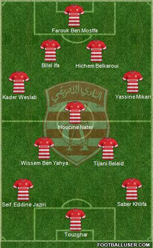 Club Africain Tunis Formation 2015