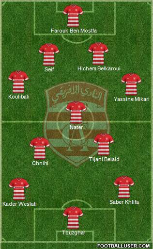 Club Africain Tunis Formation 2015