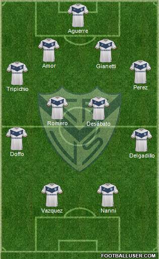 Vélez Sarsfield Formation 2015