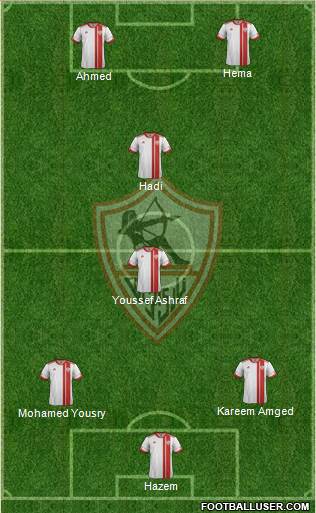 Zamalek Sporting Club Formation 2015