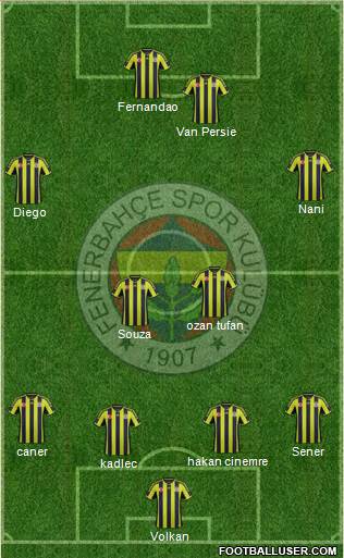Fenerbahçe SK Formation 2015