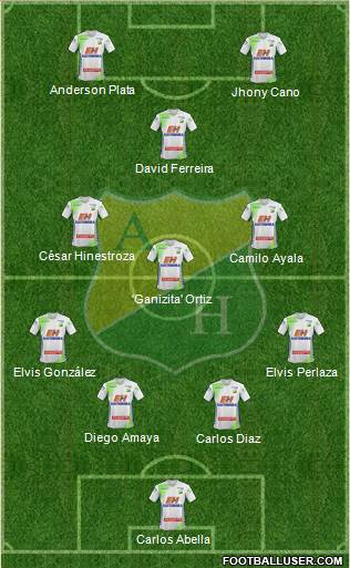 CD Atlético Huila Formation 2015