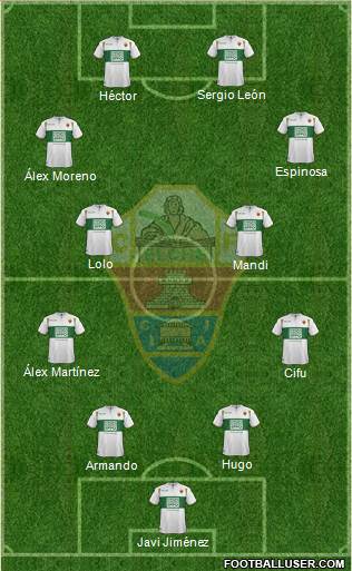Elche C.F., S.A.D. Formation 2015