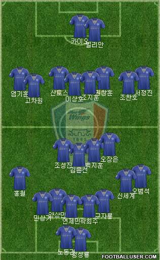 Suwon Samsung Blue Wings Formation 2015