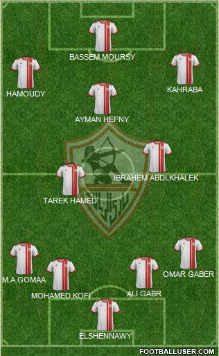 Zamalek Sporting Club Formation 2015
