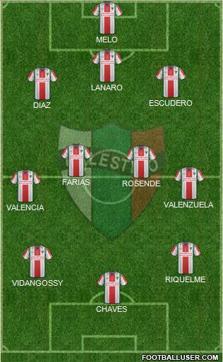 CD Palestino S.A.D.P. Formation 2015